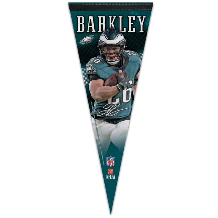 Philadelphia Eagles Saquon Barkley #26 Premium Pennant 12x30"