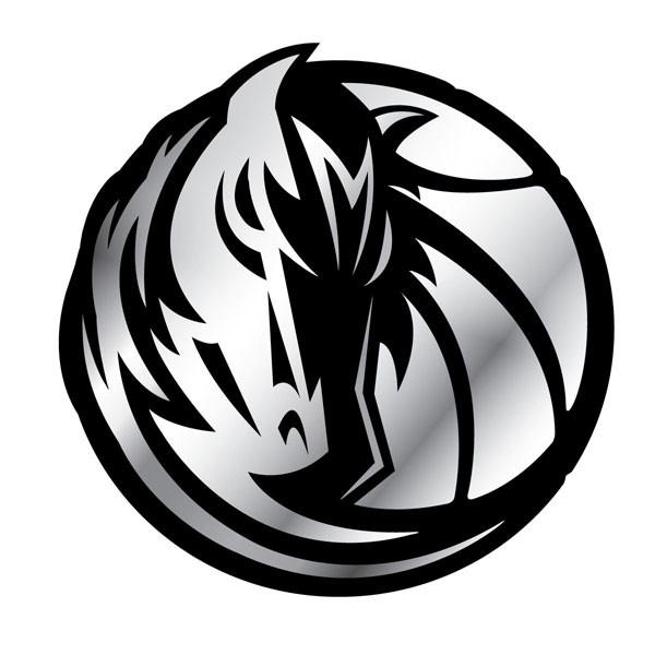 Dallas Mavericks Silver Auto Emblem