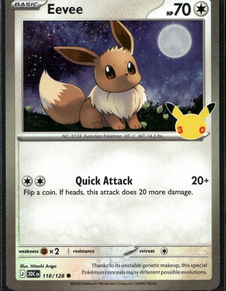 Eevee - 30TH 118/128