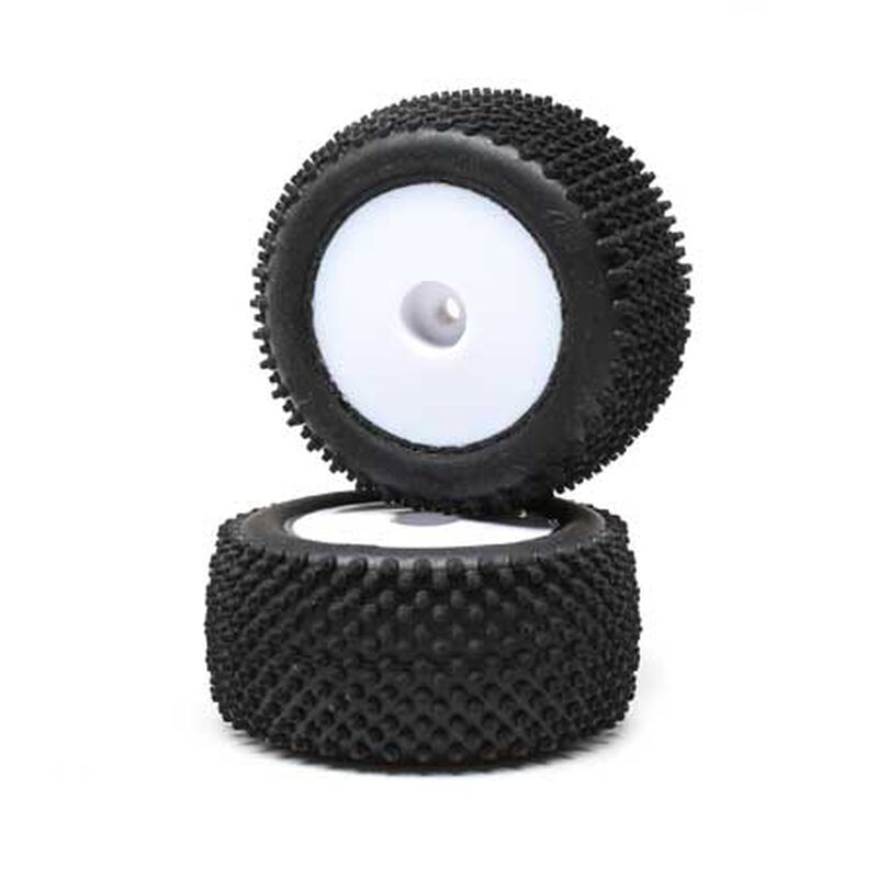 Losi Pin Tires Rear Mounted White Mini T LOS41013