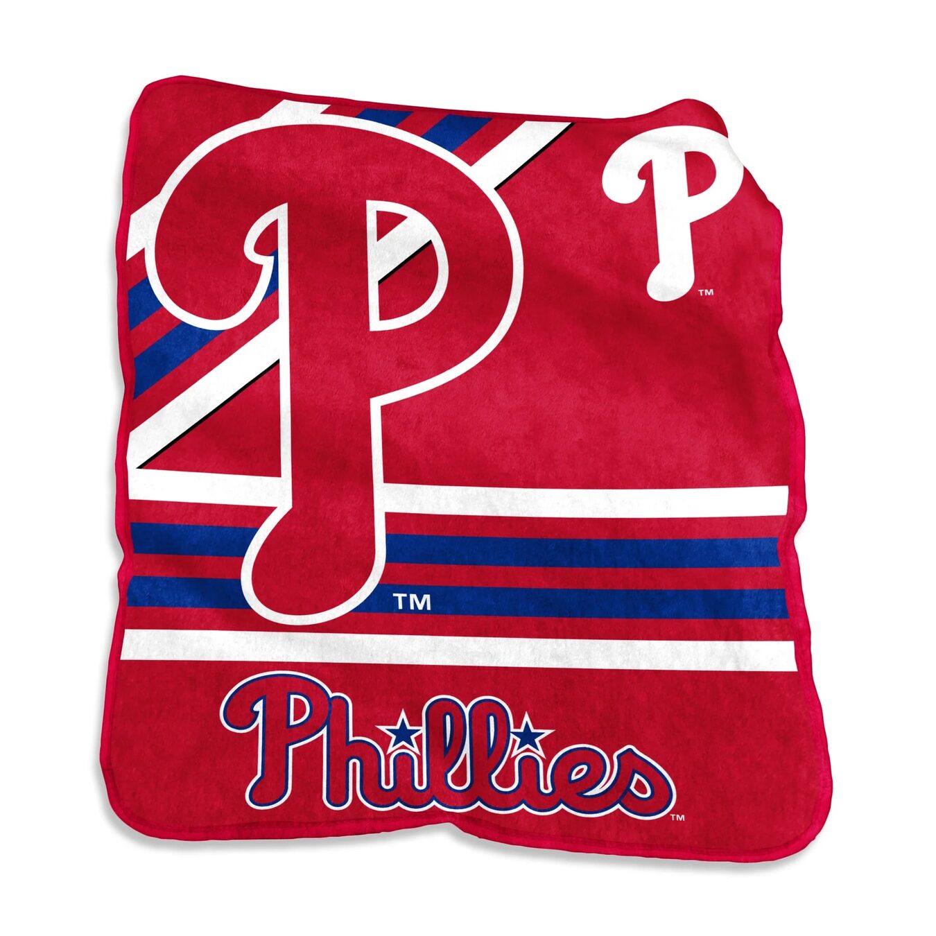 Philadelphia Phillies Team Stripe Raschel Throw Blanket 50x60"