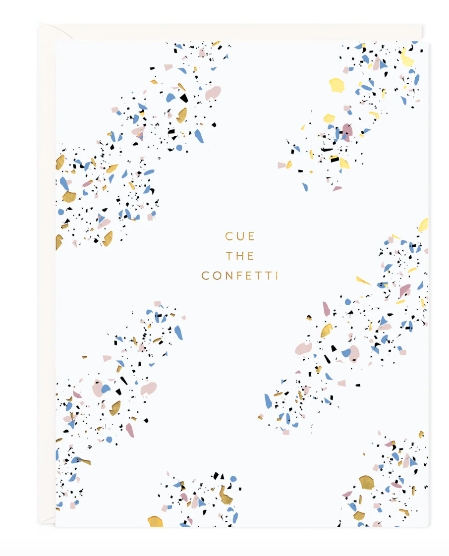 Cue Confetti Card