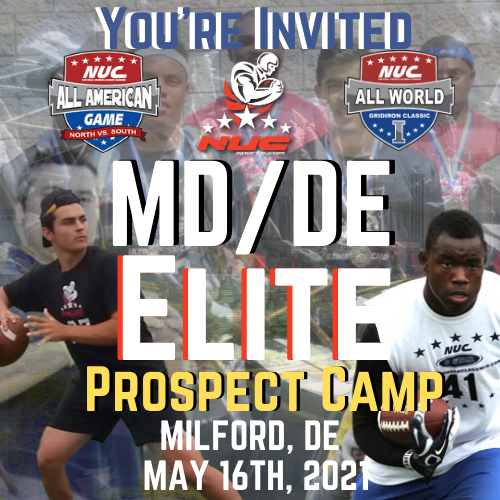 Coach Schuman's Maryland/Delaware Elite invitational Football Prospect Camp, May 16th, 2021