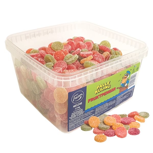 Fazer Swedish Palle Kuling Fruit Money 4.4 lb