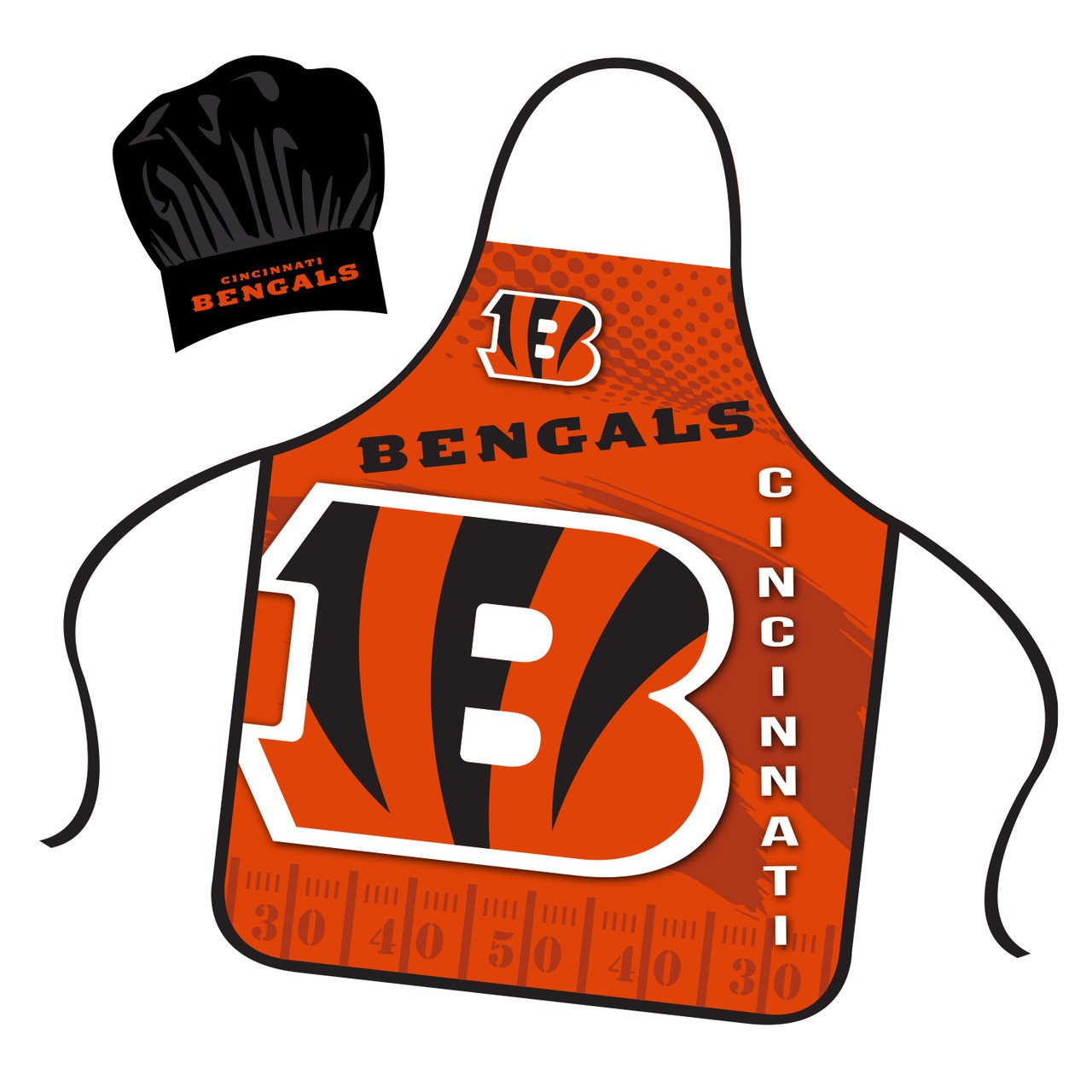 Cincinnati Bengals Mojo Apron and Chef Hat Set