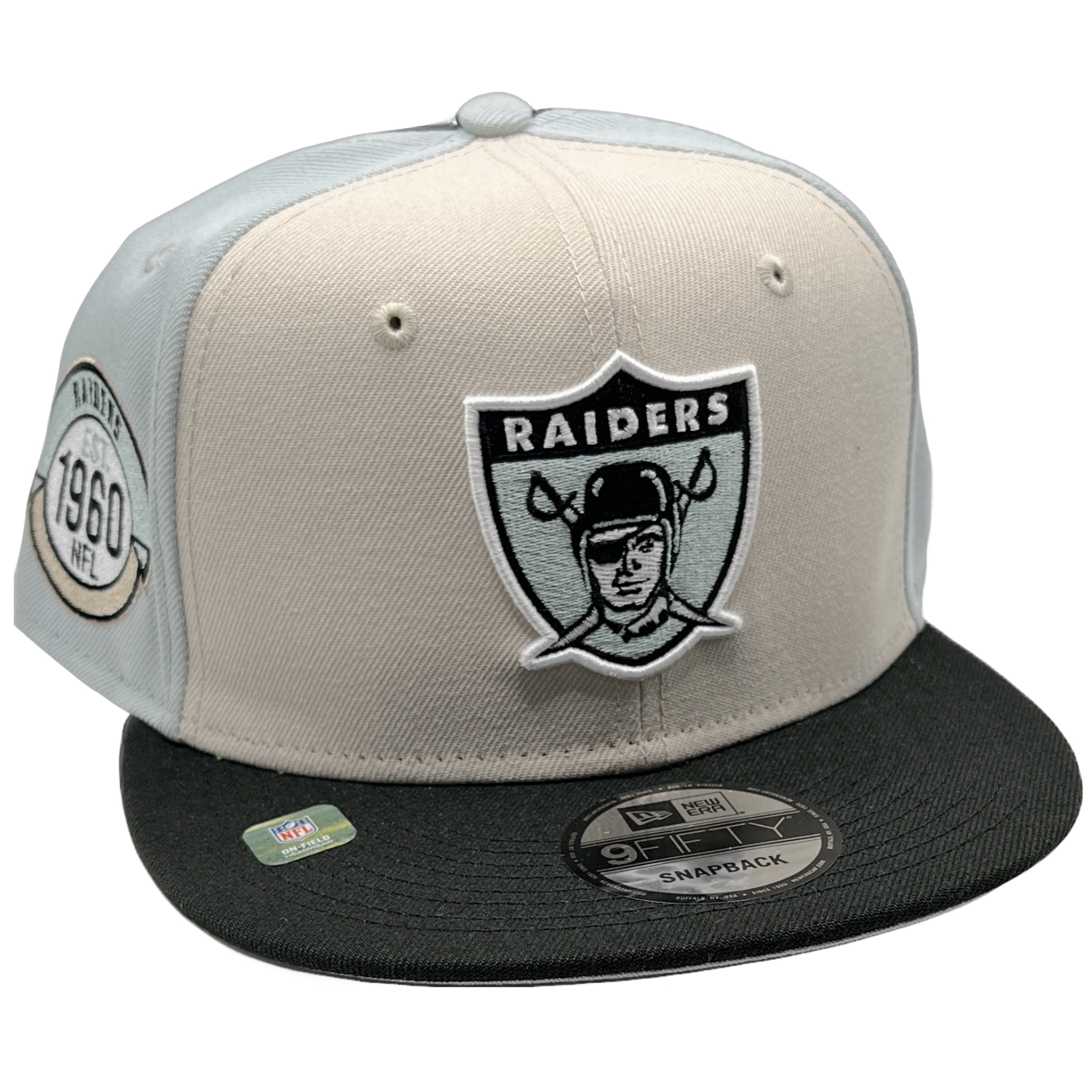 Las Vegas Raiders 2023 Historic New Era 9FIFTY Sideline Snapback Hat