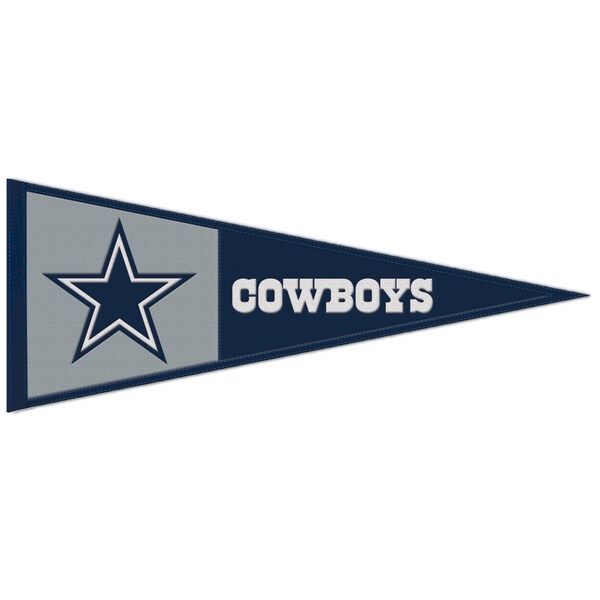 Dallas Cowboys Embroidered Wool Logo Pennant 13x32"