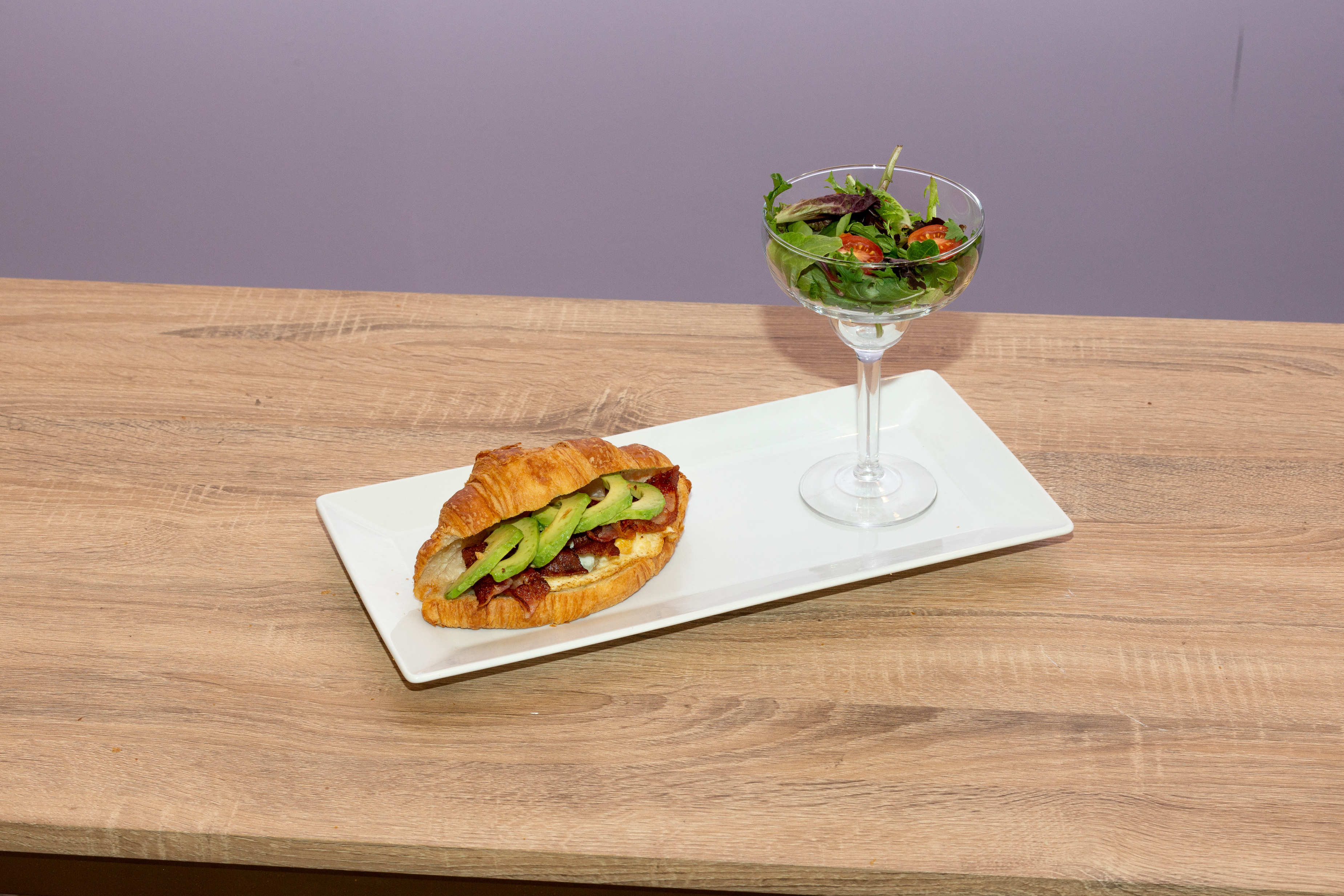 Bacon Avocado Blue Cheese Egg Croissant