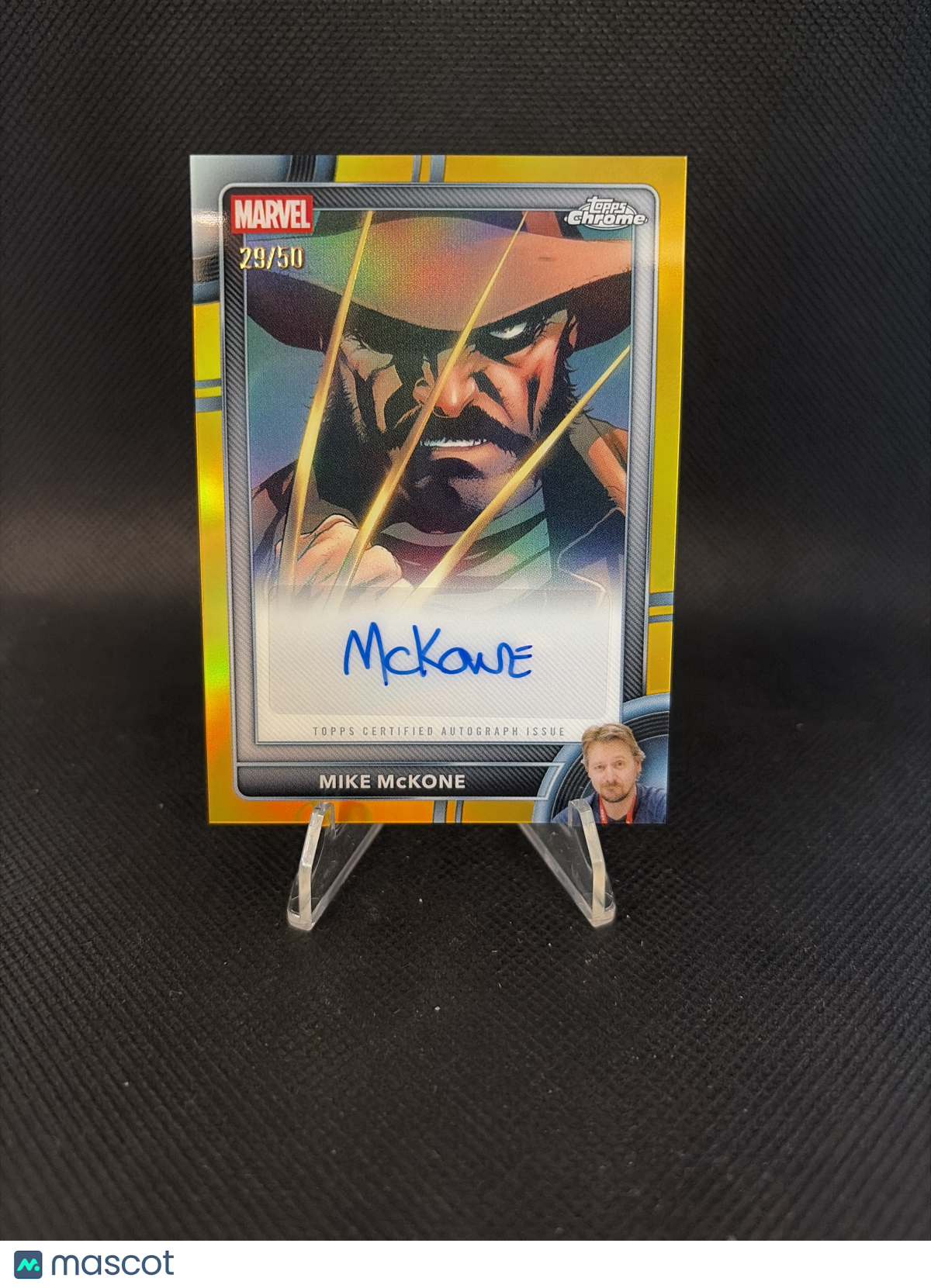2026 Topps Chrome Marvel Mike McKone Artist Gold Auto /50 #AA-MM