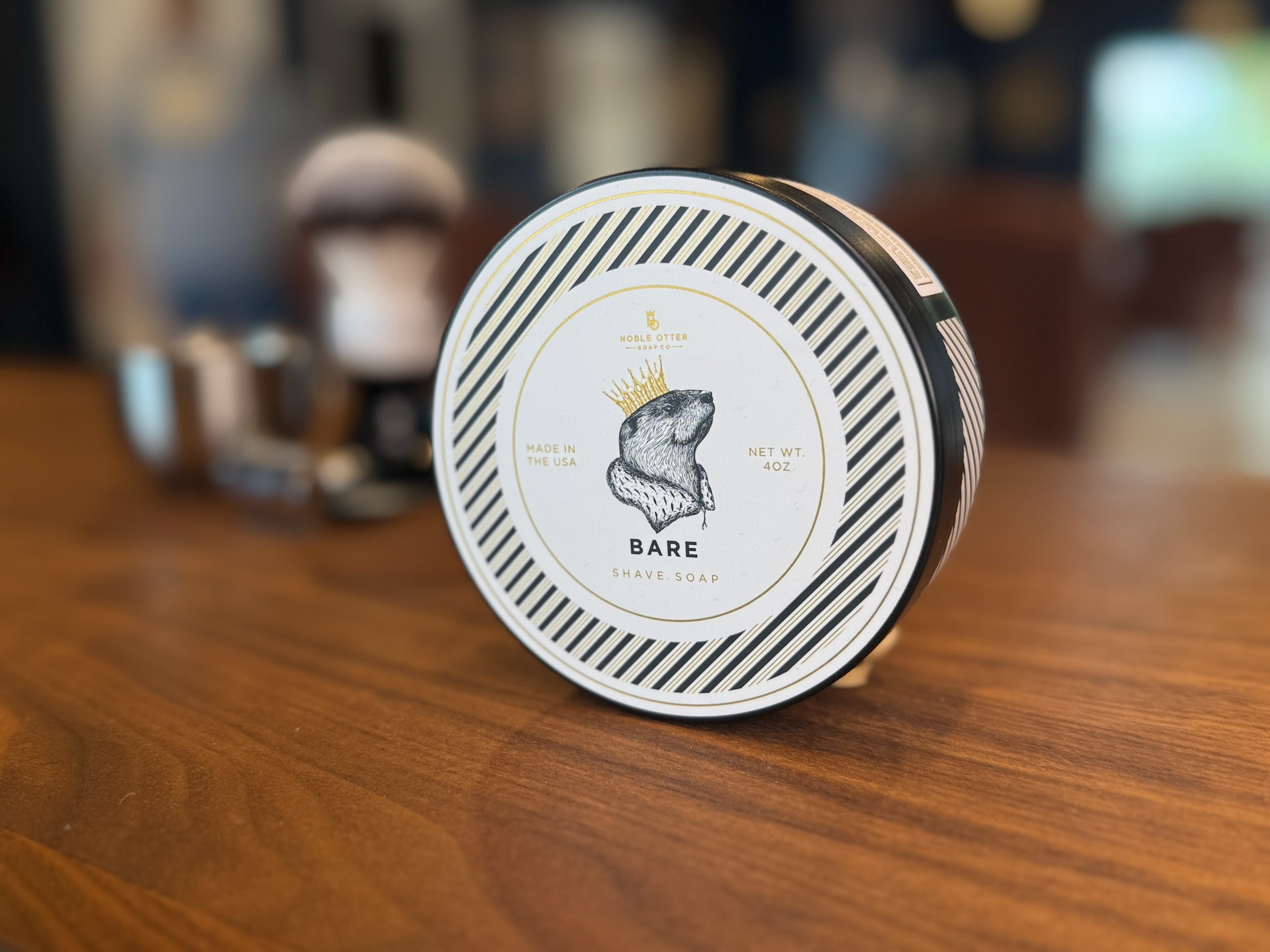 Noble Otter Soap Co. - Bare (Unscented) Shave Soap