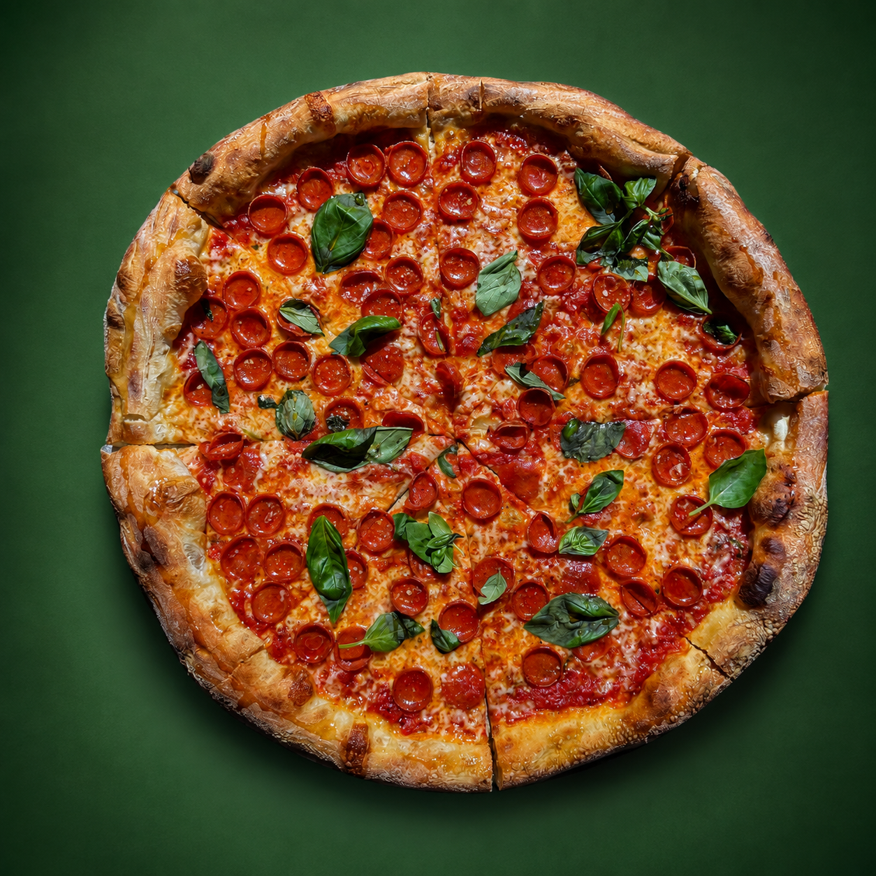 Cup & Char Pepperoni Pie