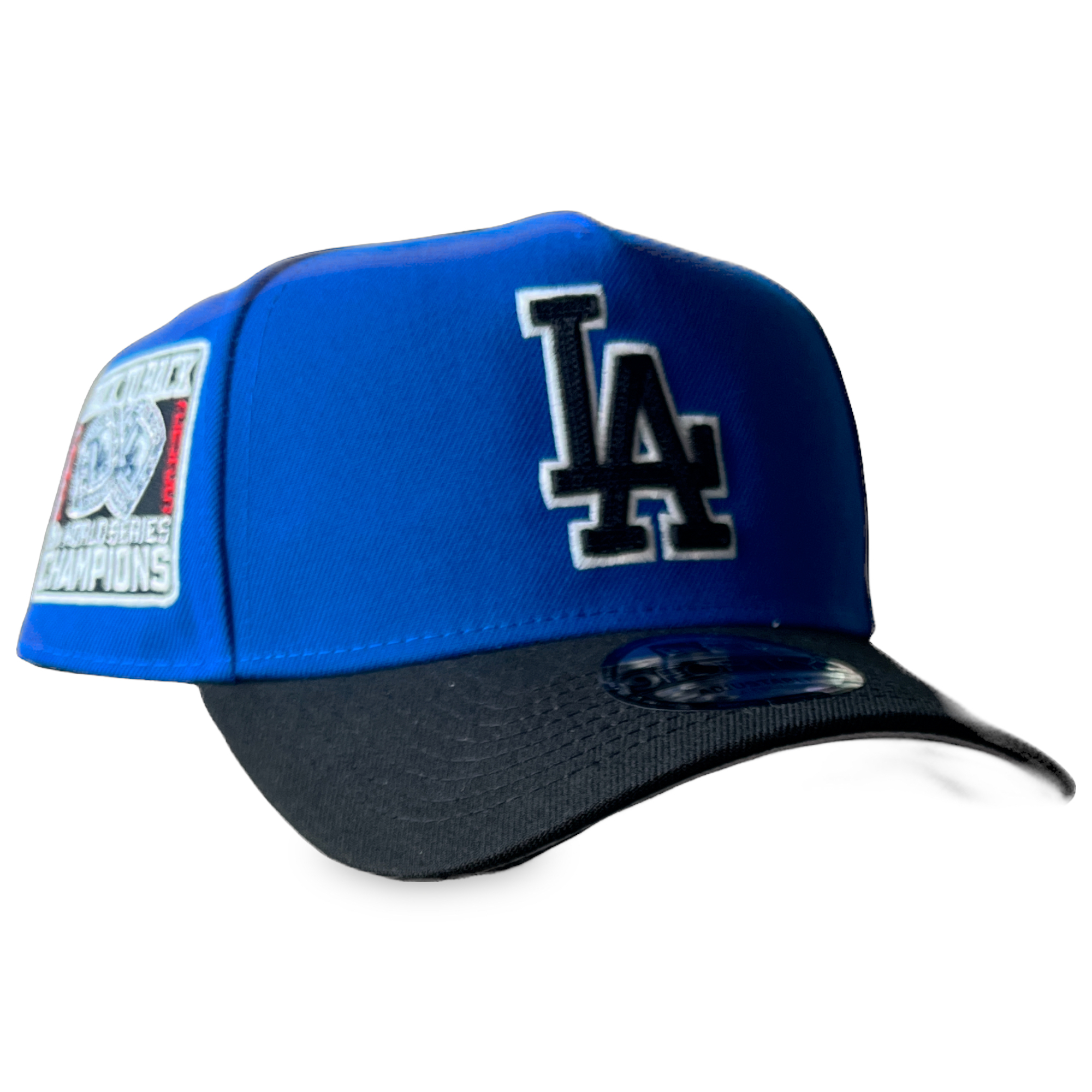 Los Angeles Dodgers 2024-25 Back to Back 9X World Series Champions New Era 9FORTY Royal/Black Snapback Hat