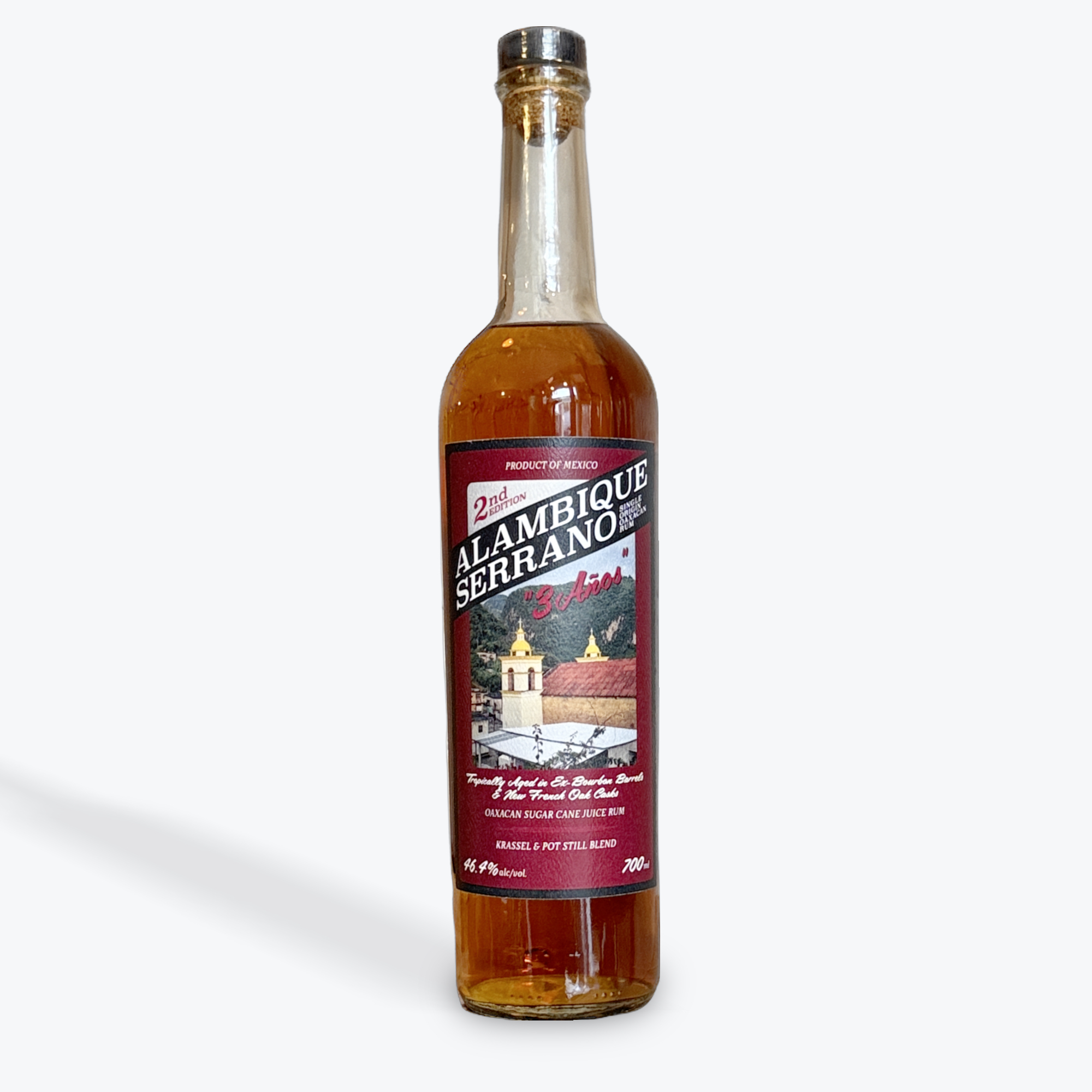 Alambique Serrano 2nd Edition 3 Anos Ex Bourbon and New French Oak Oaxacan Rum