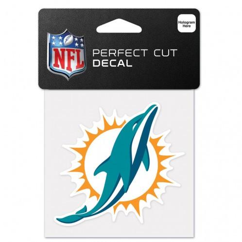 Miami Dolphins Perfect Cut Decal 4x4"