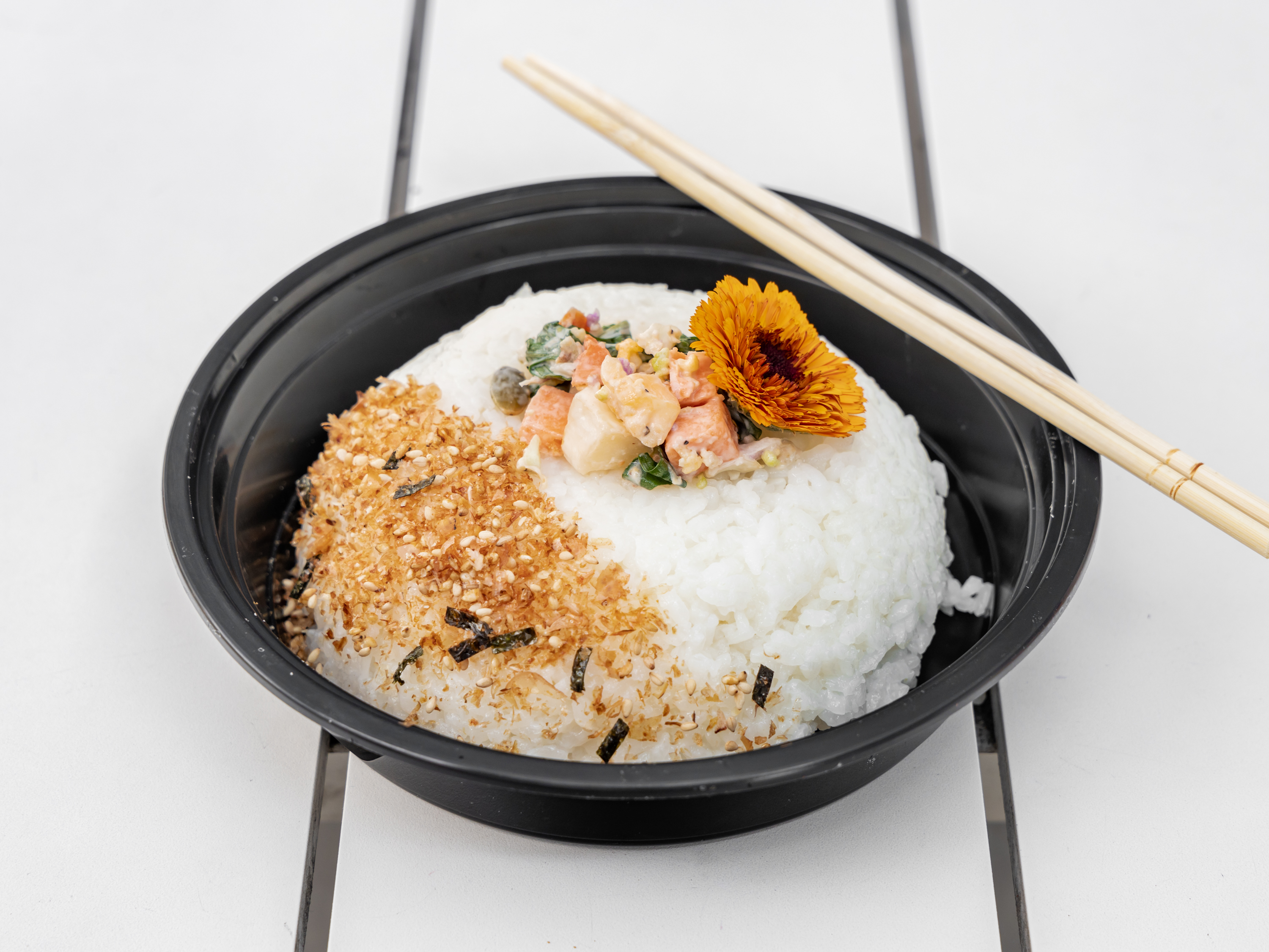 Vegan Onigiri on Plate