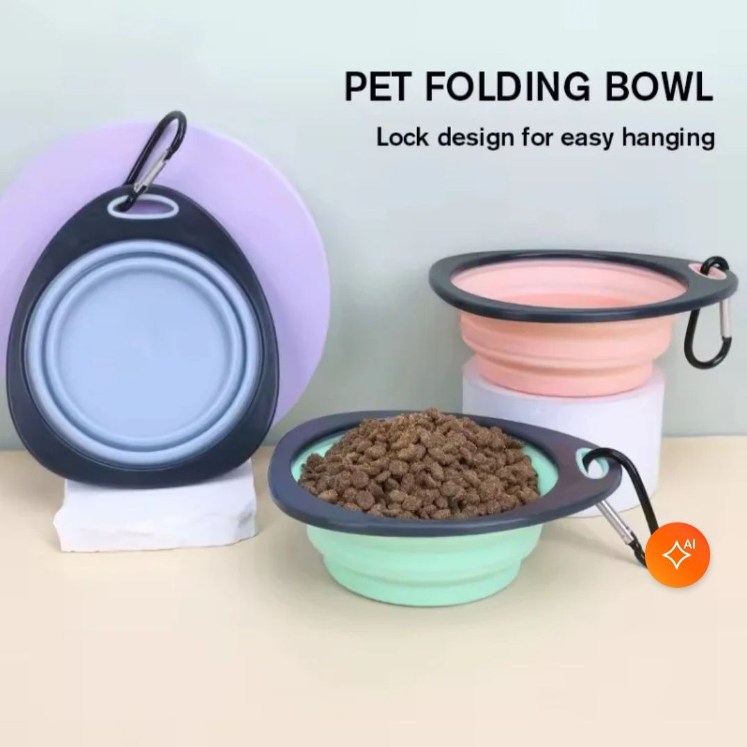Blue Travel Bowl