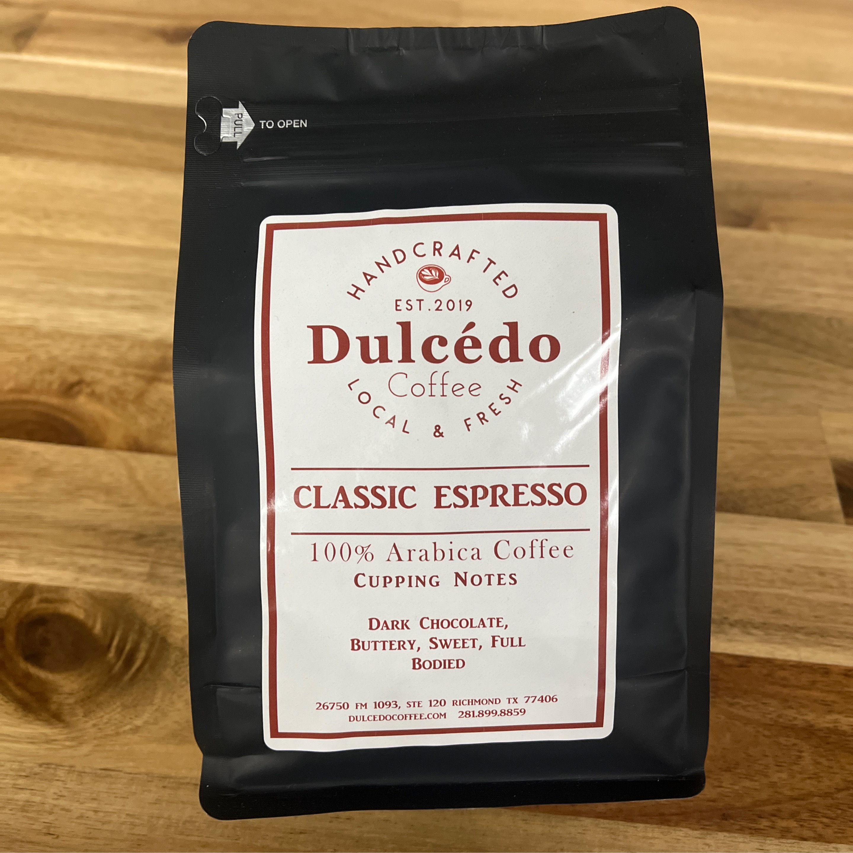 Coffee Retail Bag: Classic Espresso