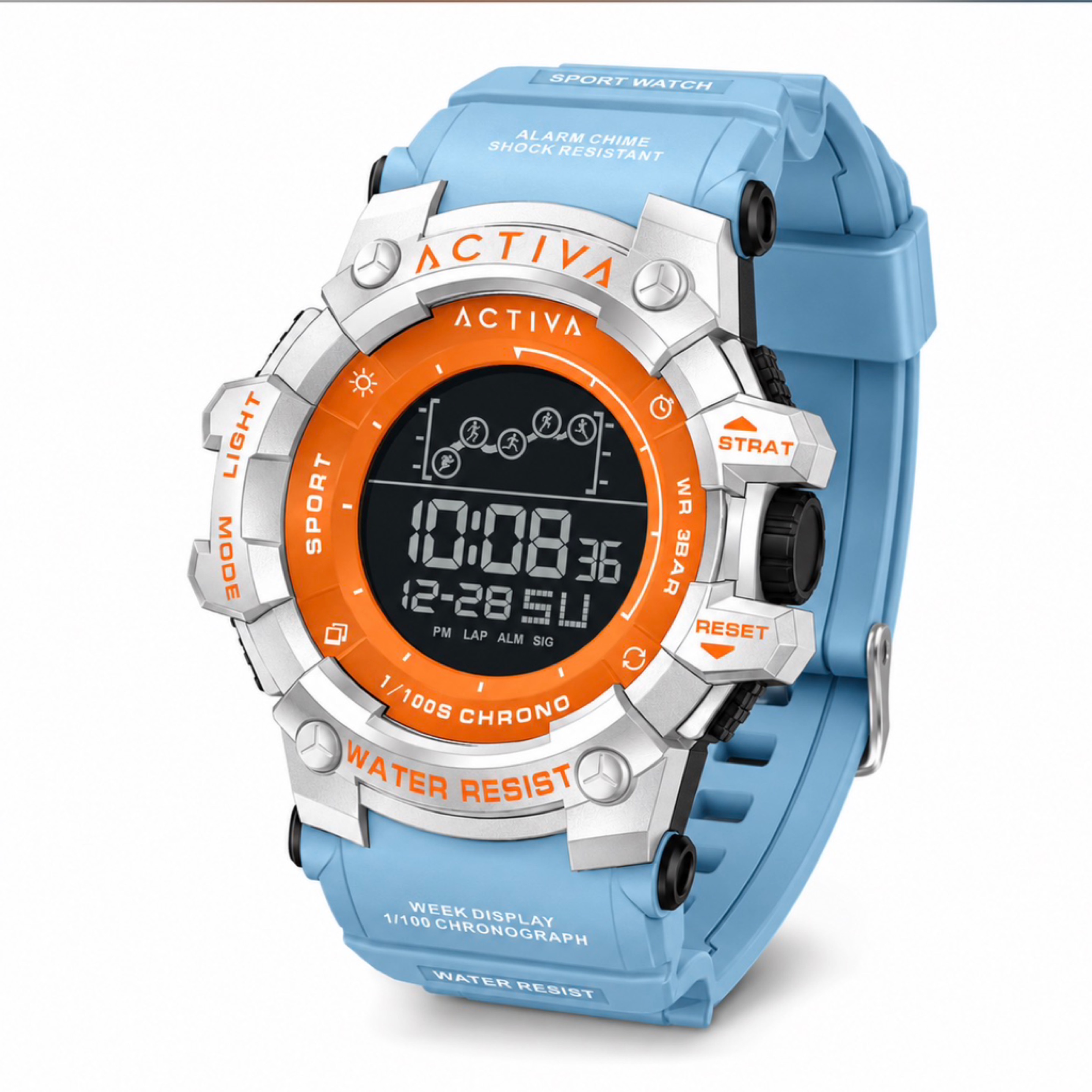 Invicta / Activa Digital Watch - 50mm  (Light Blue)
