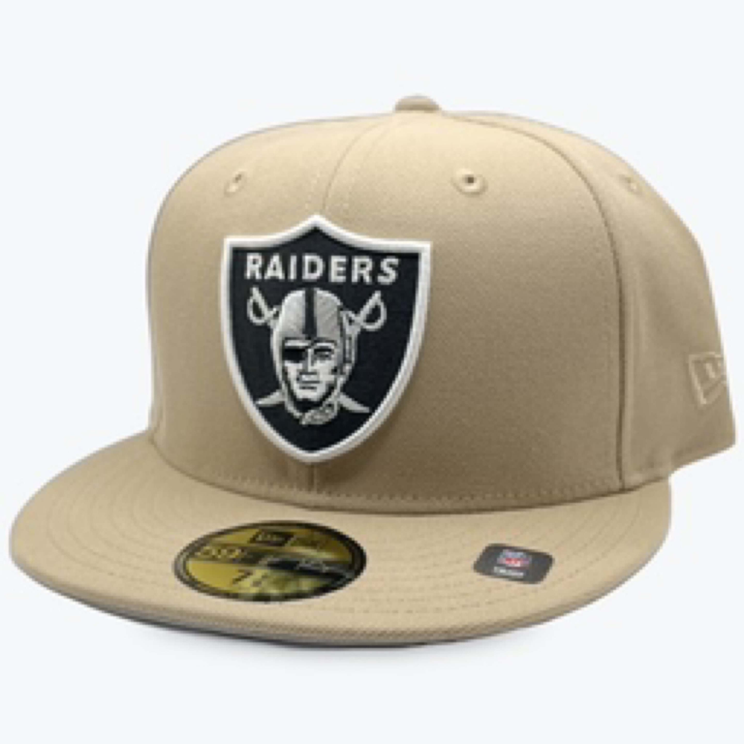 Las Vegas Raiders Light Brown New Era 59FIFTY Fitted Hat