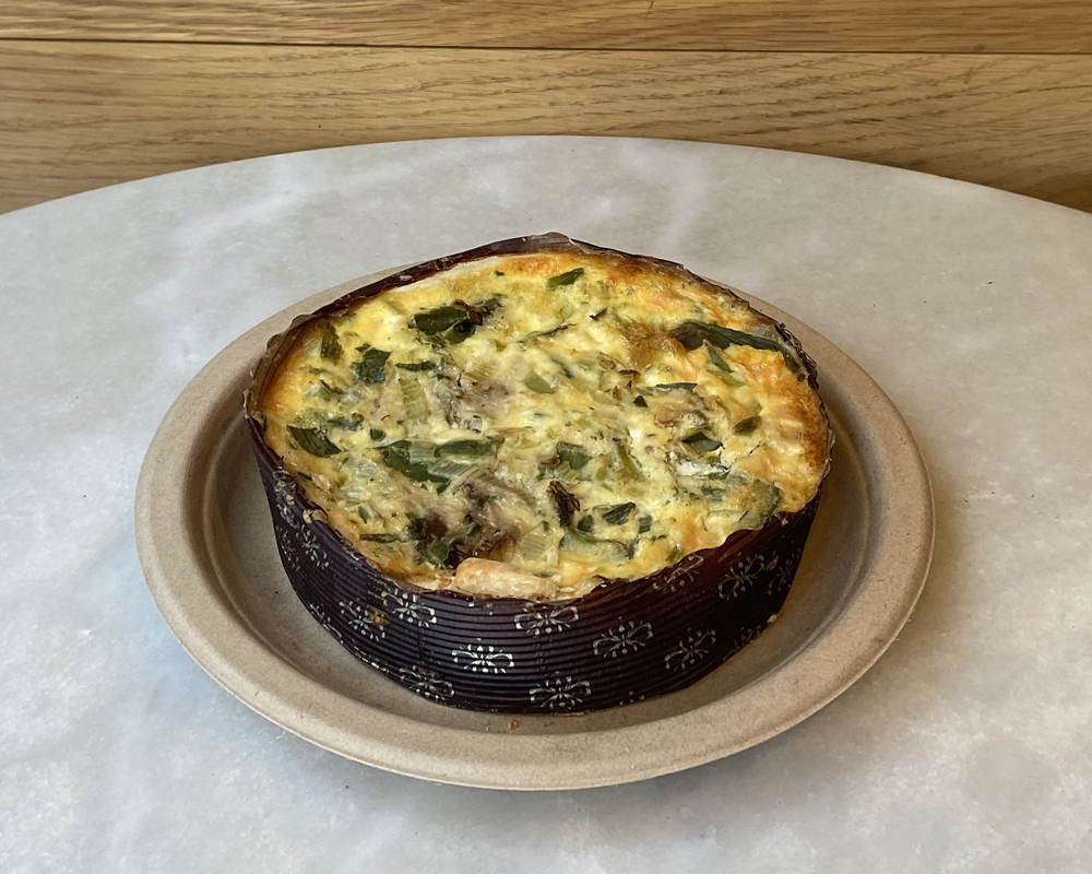 MUSHROOM LEEK QUICHE