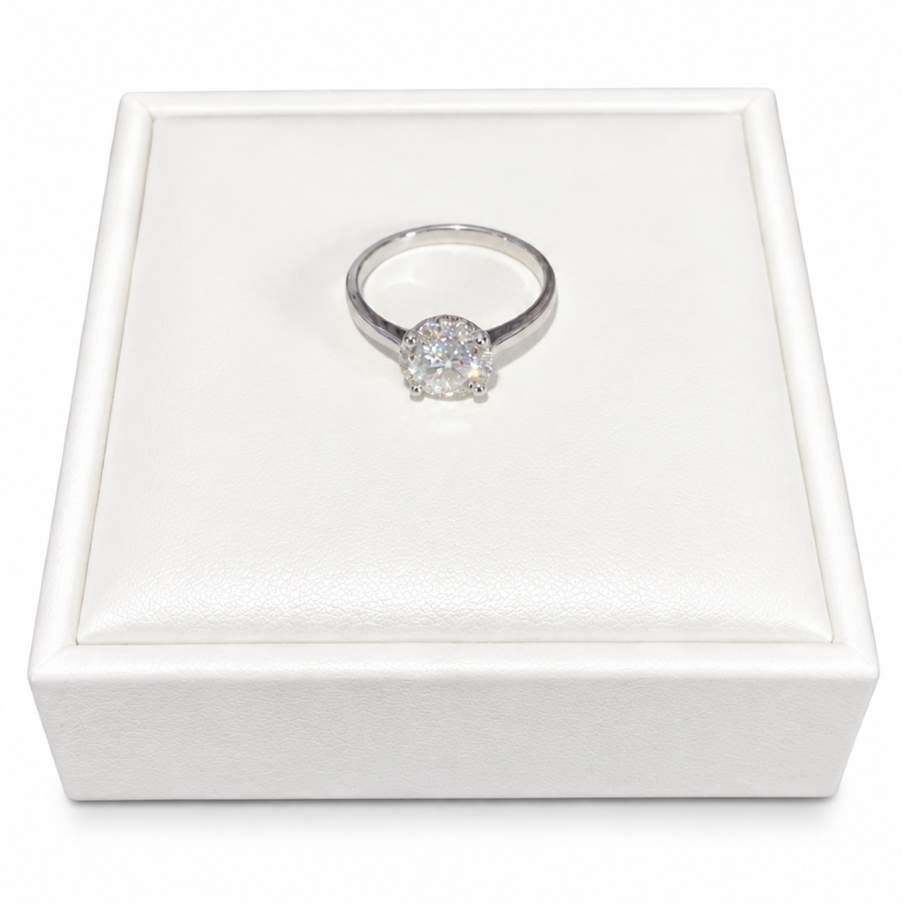 Solitary Moissanite Ring Sz. 9 