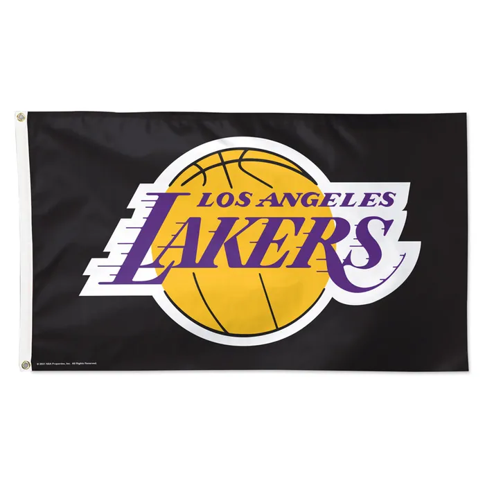 Los Angeles Lakers Deluxe Black Flag 3x5'
