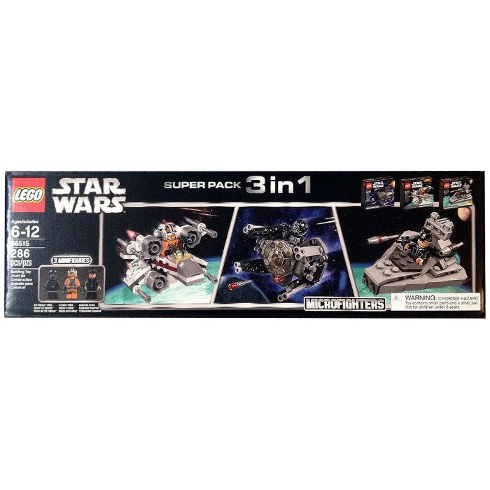 66515-1 Star Wars Bundle Pack, Super Pack 3 in 1 (Sets 75031, 75032, and 75033)
