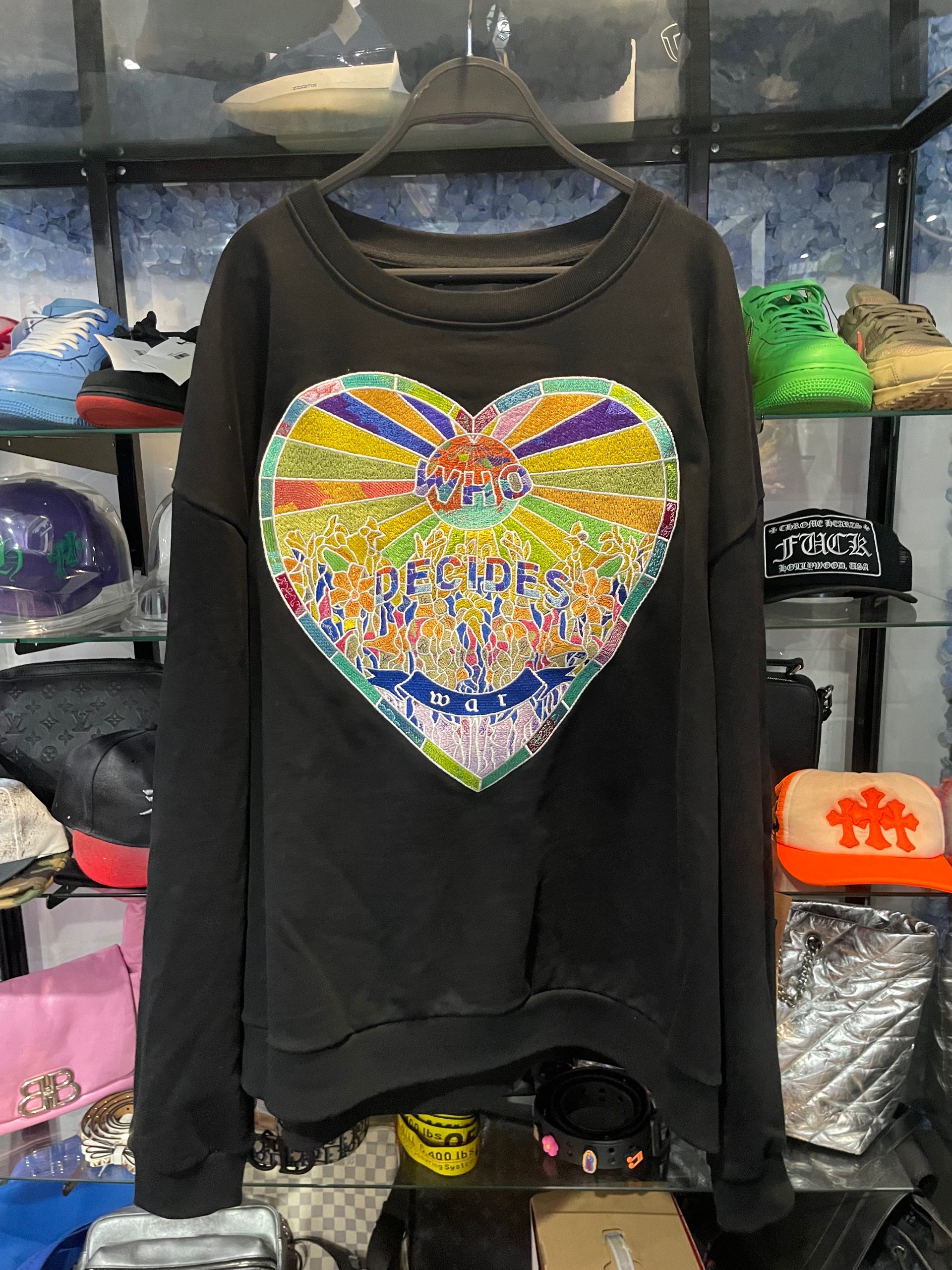 Who Decides War graphic-print sweatshirt
