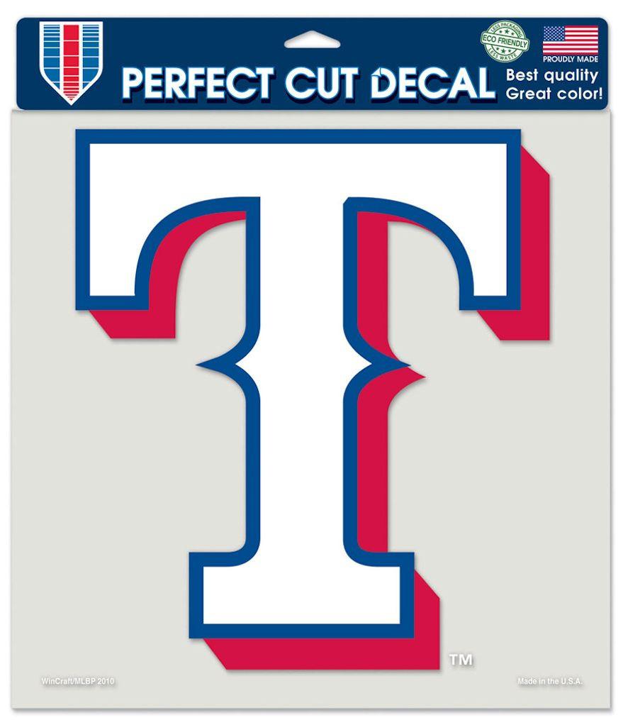 Texas Rangers Perfect Cut Decal 8x8"
