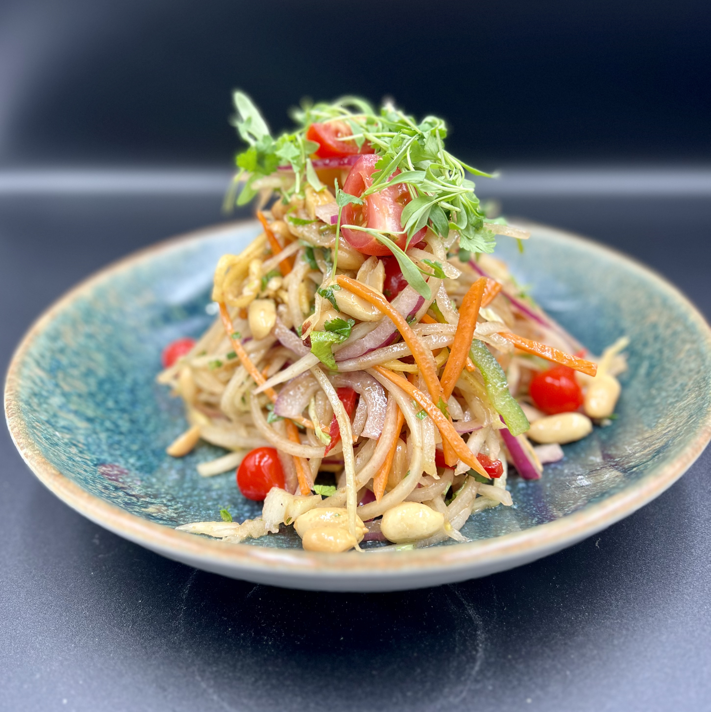 Papaya Peanut Slaw