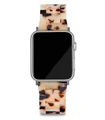 Apple Watch Band in Blonde Tortoise, Silver (42/44mm)