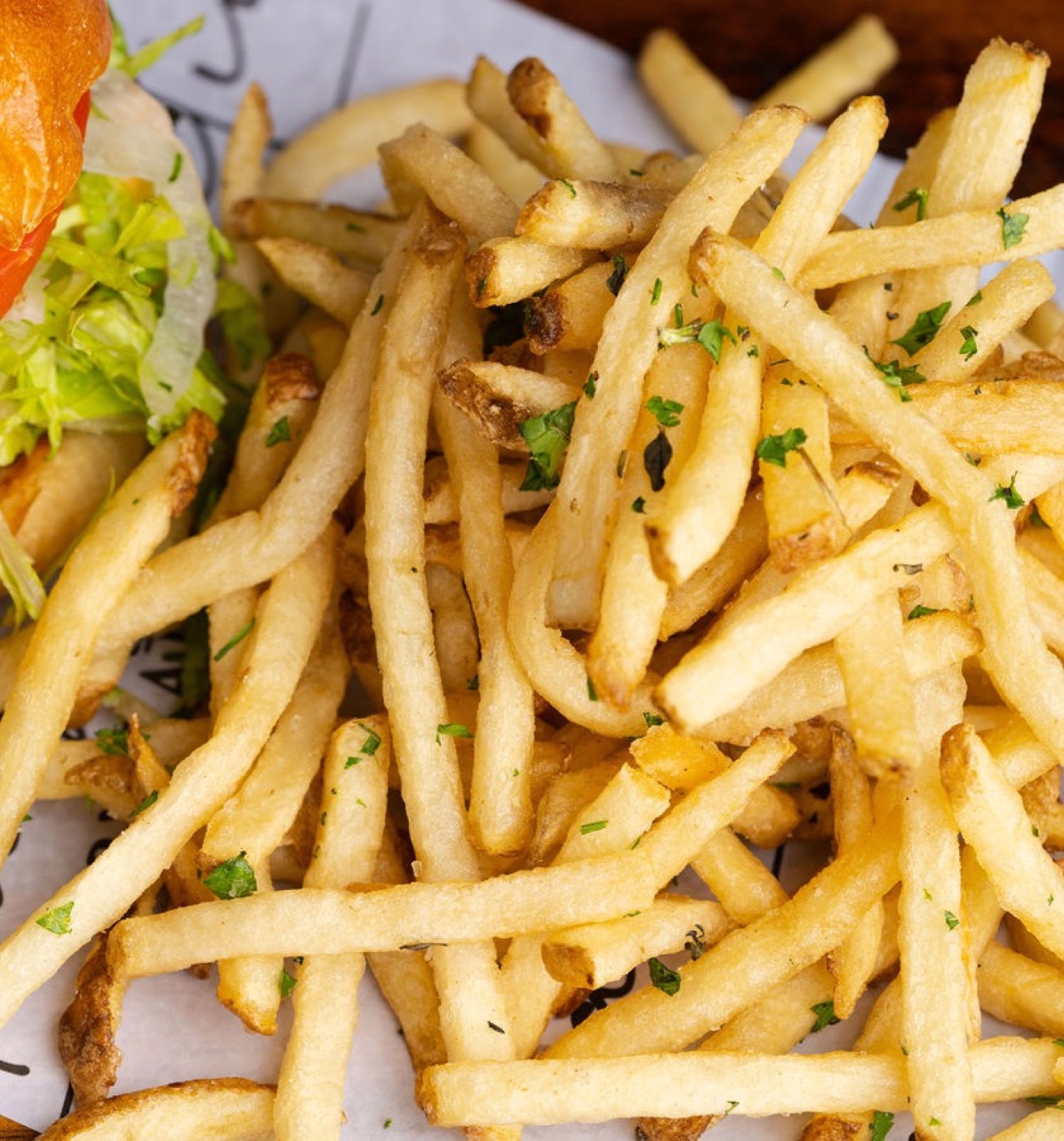 Beef Tallow Skinny Fries — herbs, parmesan