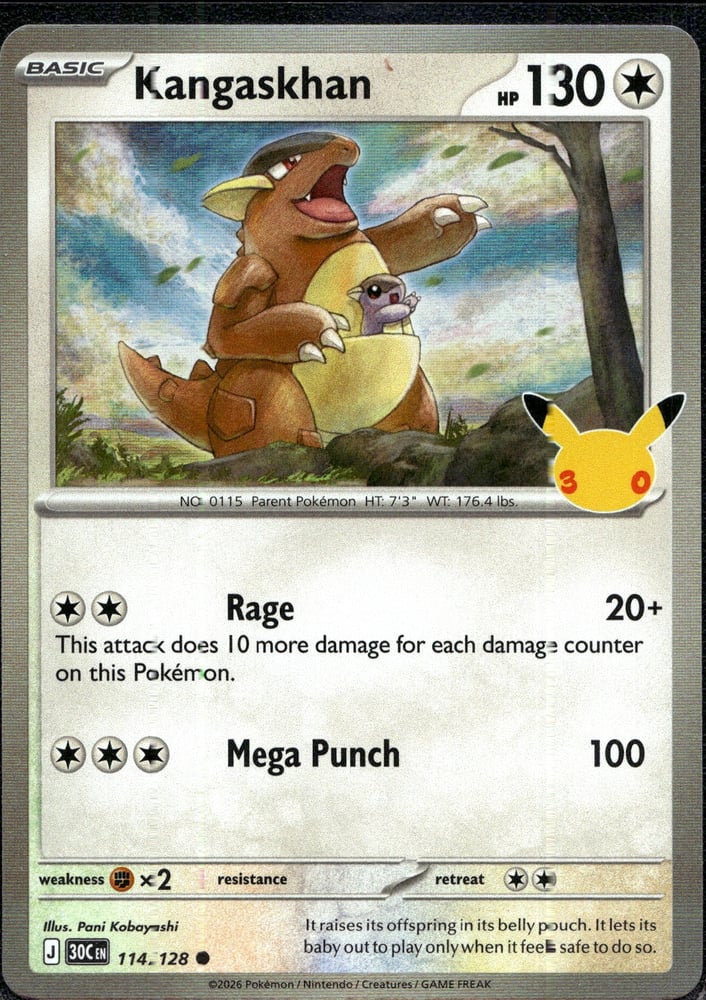 Kangaskhan - 30TH 114/128