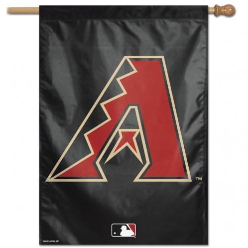 Arizona Diamondbacks Black Vertical House Flag 28x40"