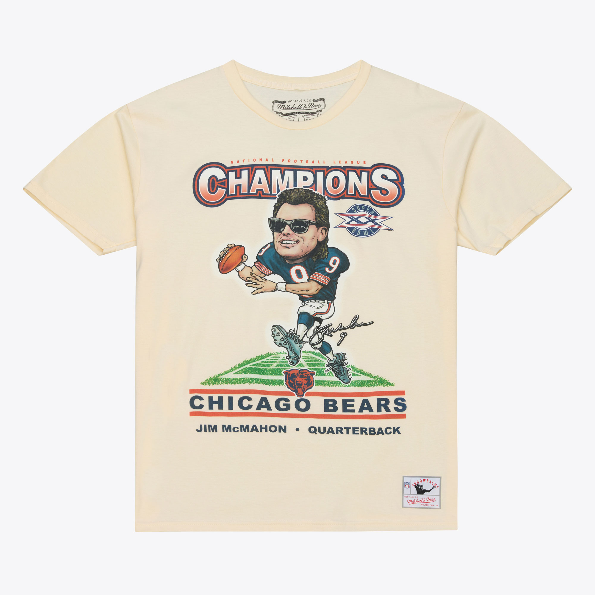 Chicago Bears Jim McMahon Mitchell and Ness Caricature Shirt
