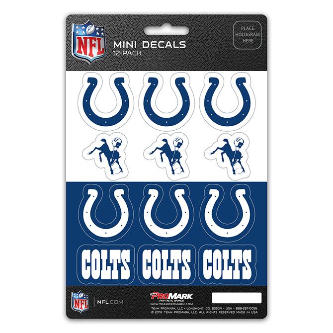 Indianapolis Colts Mini Decals 12pk Set