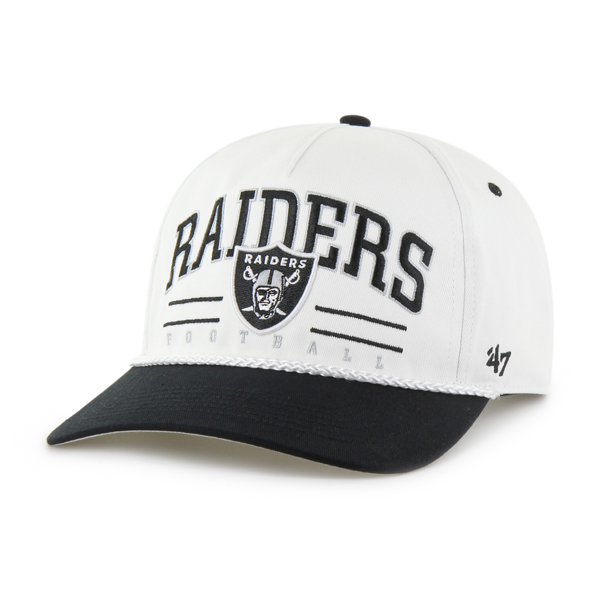Las Vegas Raiders White Roscoe TT '47 Brand Hitch RF Snapback Hat