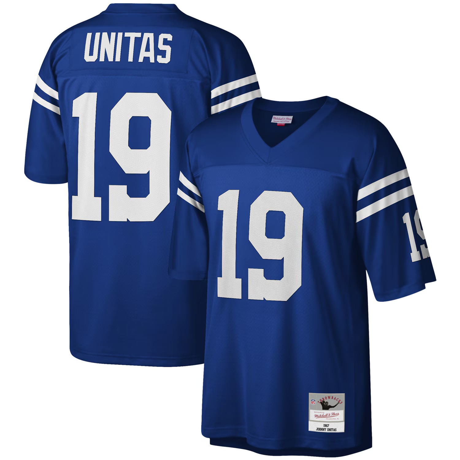 Indianapolis Colts Johnny Unitas #19 Mitchell and Ness Jersey