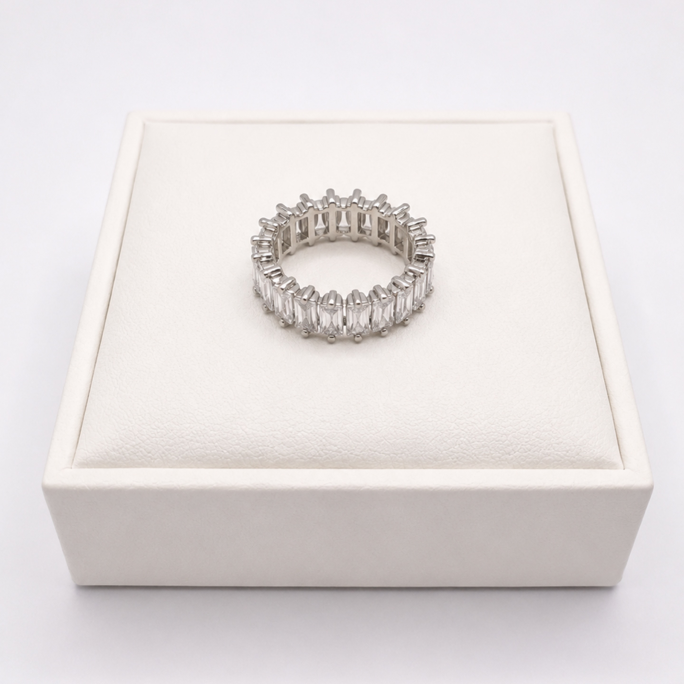Silver Baguette Ring (8.5) 