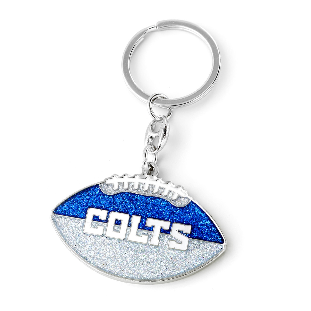 Indianapolis Colts Glitter Football Keychain