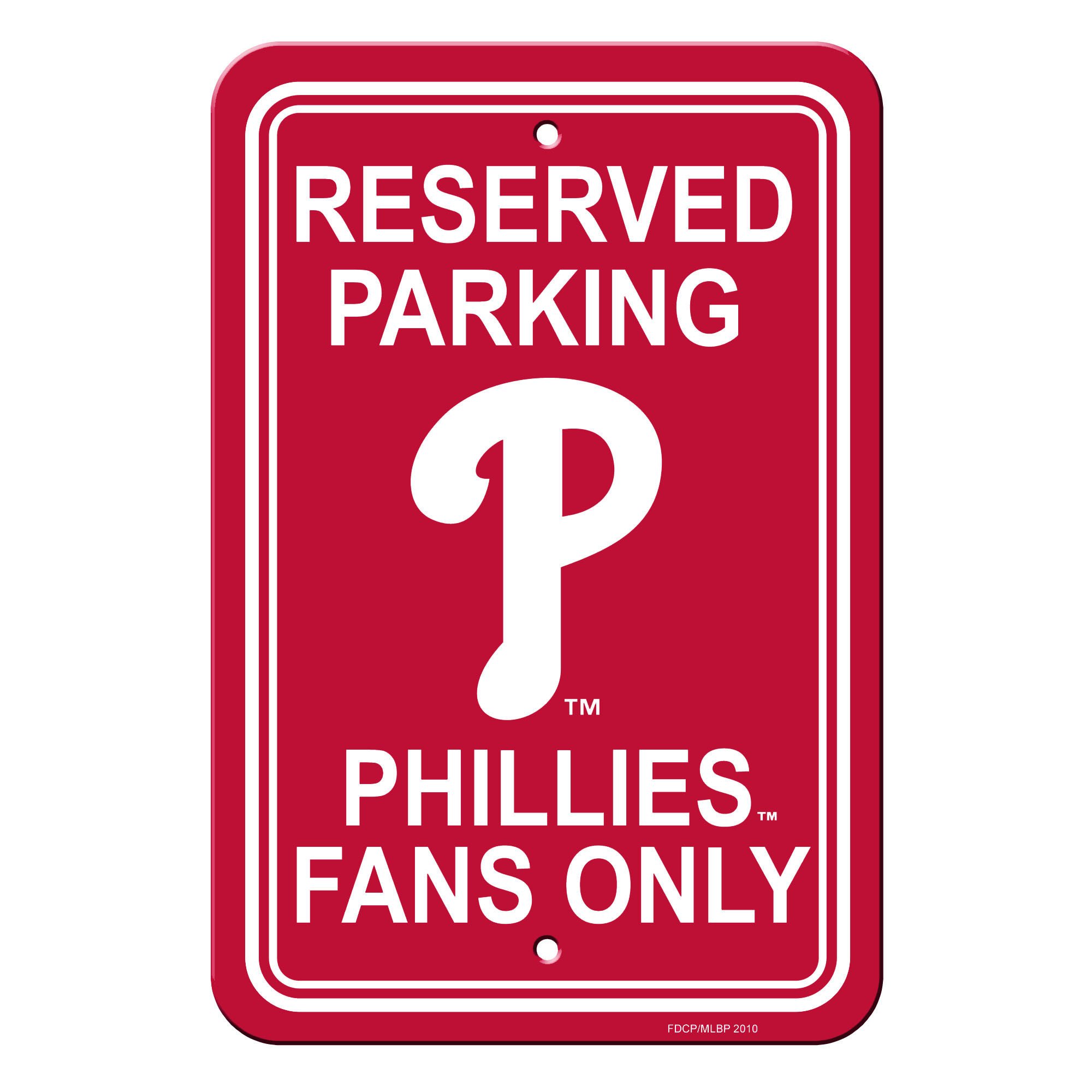 Philadelphia Phillies Sign Reserved Parking Sign 12x18"