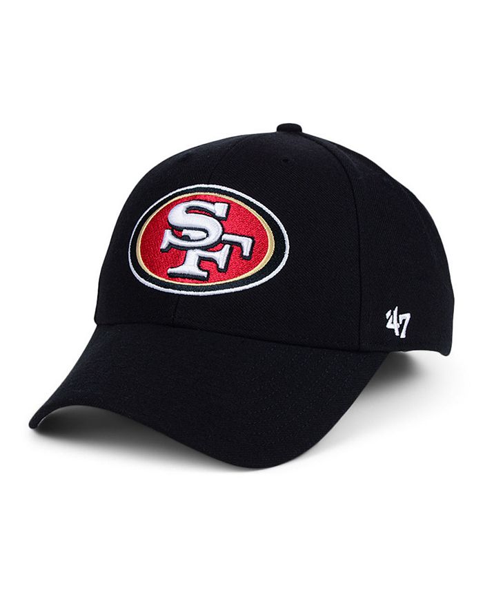 San Francisco 49ers '47Brand MVP Black Adjustable Hat