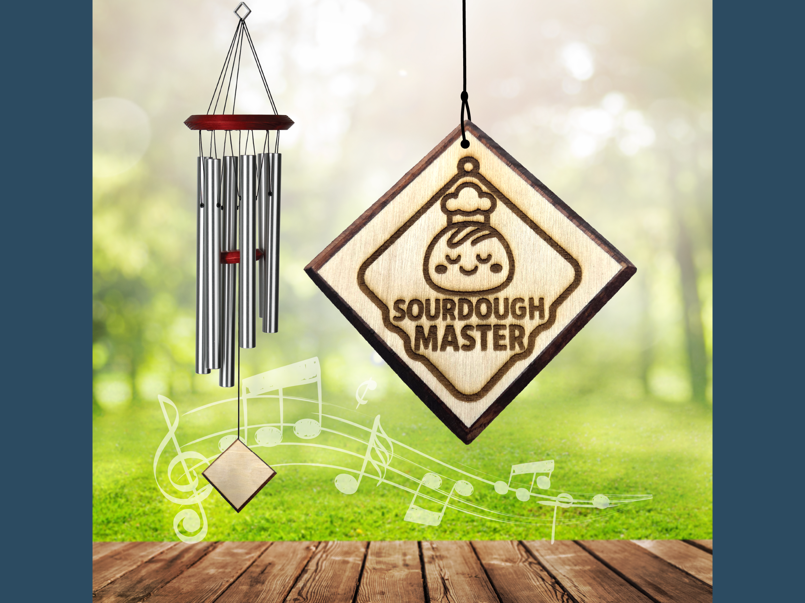Sourdough Master Wind Chime personalized wind chime