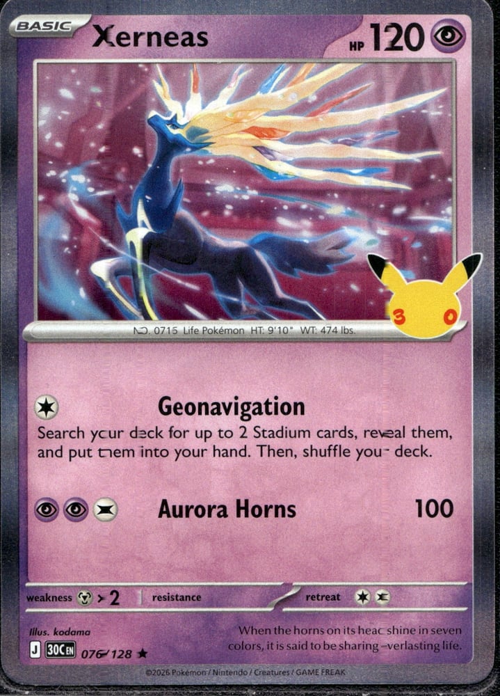 Xerneas - 30TH 76/128