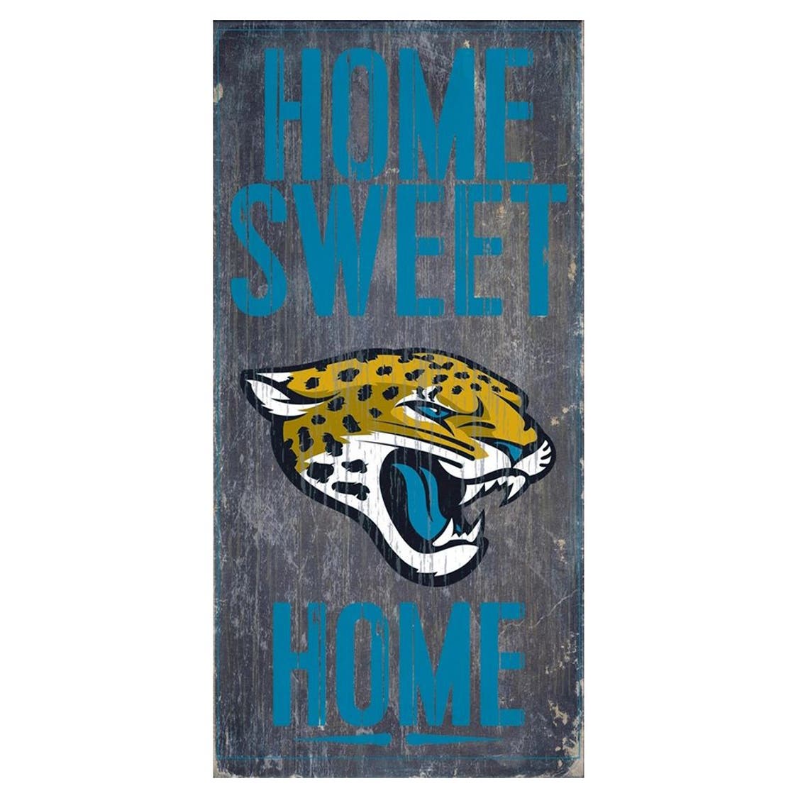 Jacksonville Jaguars Wood Home Sweet Home Sign 6x12"