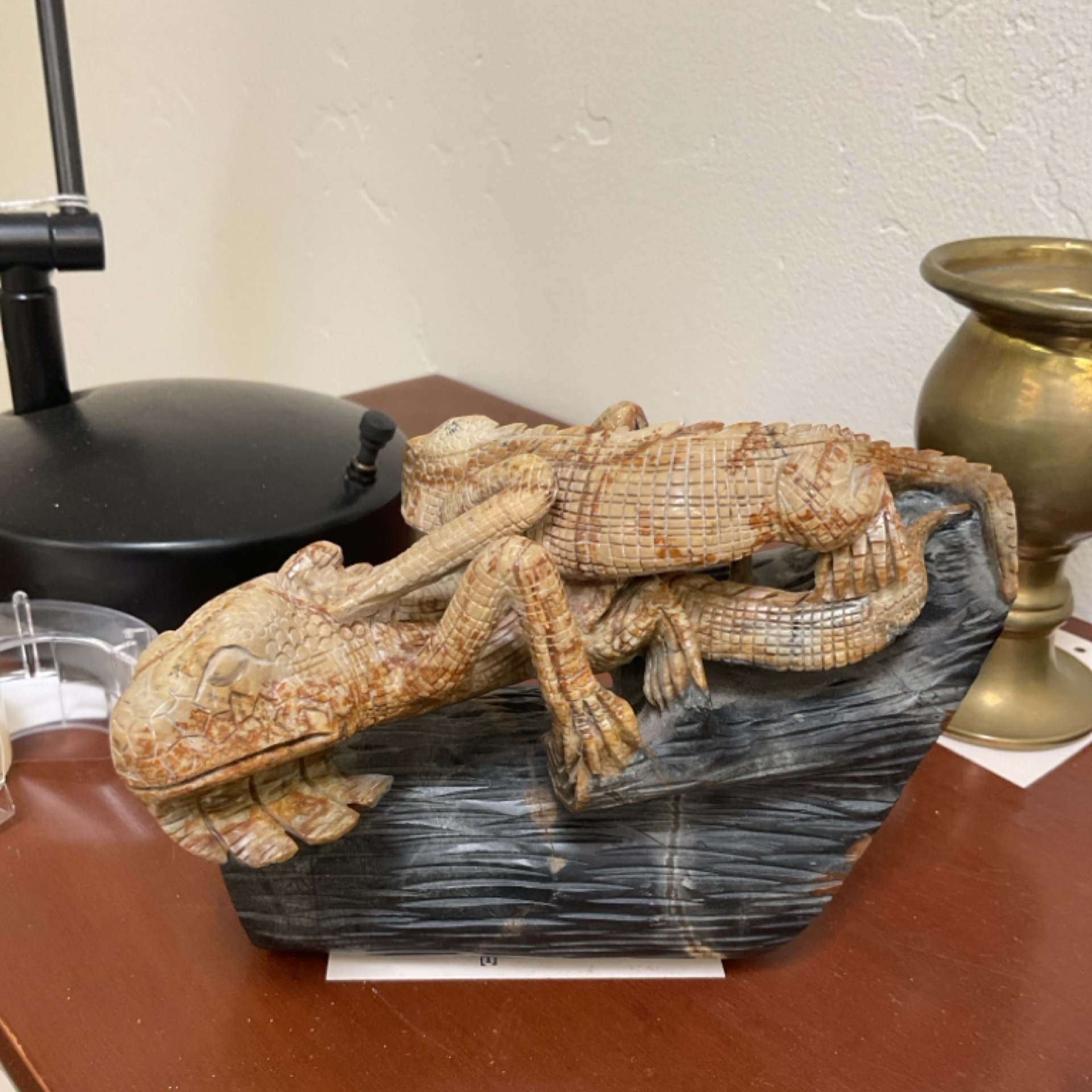 Scultpture Lizard on Branch