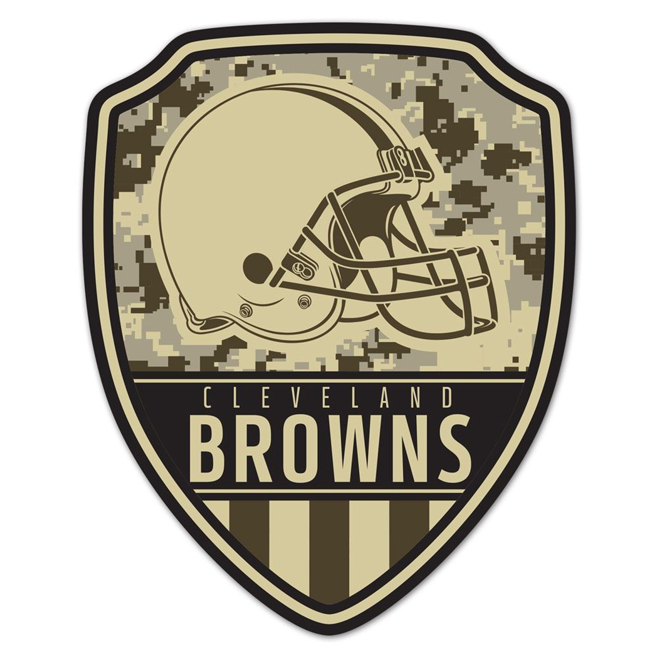 Cleveland Browns Wood Shield Shaped Sign - 11x14"