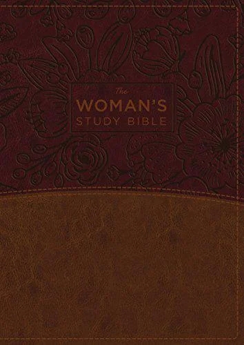 NKJV, The Woman's Study Bible, Leathersoft, Brown/Burgundy, Red Letter, Full-Color Edition, Thumb Indexed: Receiving God's Truth for Balance, Hope, and Transformation by Thomas Nelson