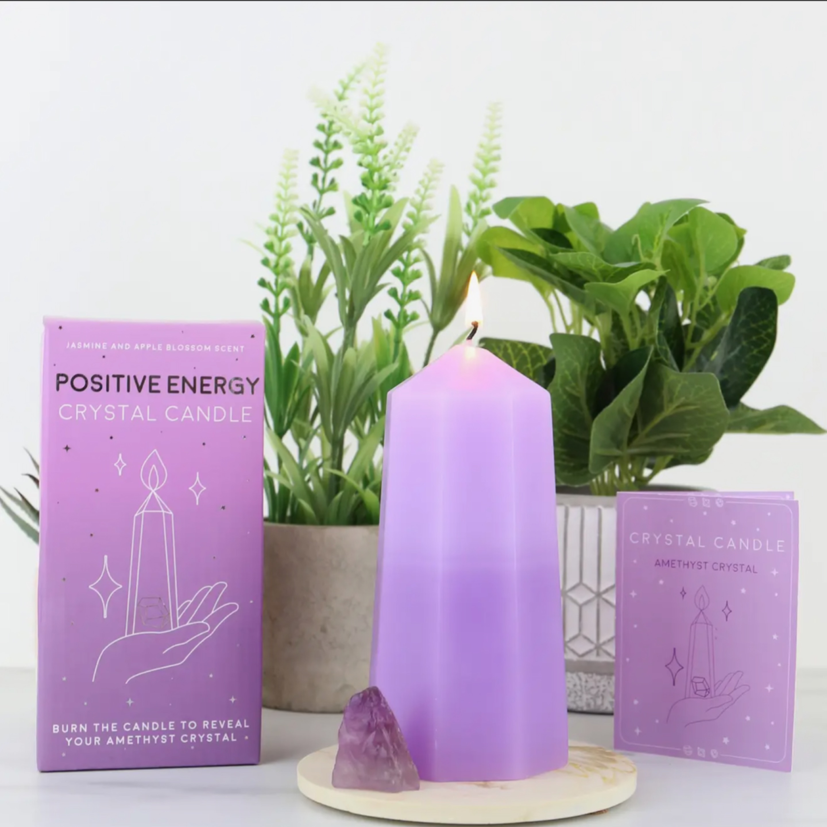 Gift Republic - Positive Energy Crystal Candle