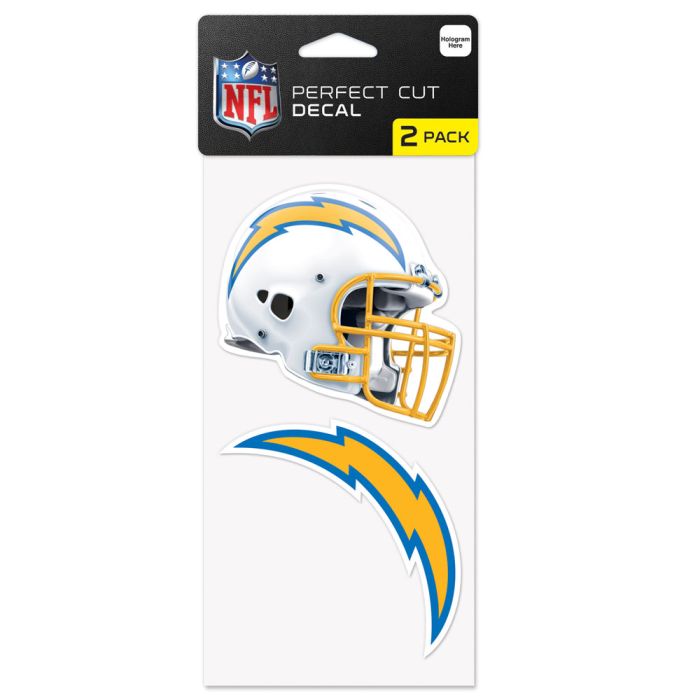 Los Angeles Chargers Perfect Cut Decals 2 pack